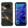  Удароустойчив камуфлажен калъф за Samsung Galaxy S8 със зелен кант 