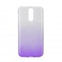 Блестящ силиконов гръб Forcell Shining за Huawei Y6 2018 Сребрист - Лилав