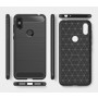 Силиконов гръб Carbon Fiber за Motorola One (P30 Play) Black