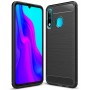 Силиконов гръб Carbon Fiber за Huawei P30 Lite Black