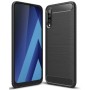 Силиконов гръб Carbon Fiber за Samsung Galaxy A70 Black