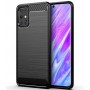Силиконов гръб Carbon Fiber за Samsung Galaxy S20 Plus Black