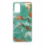 Твърд силиконов гръб Marble Green за Samsung Galaxy S20