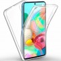 360-градусов силиконов кейс за Samsung Galaxy A71 Прозрачен