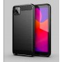 Силиконов гръб Carbon Fiber за Huawei Y5P Black