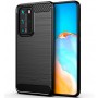 Силиконов гръб Carbon Fiber за Huawei P40 Pro Black