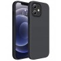 Black Matte Premium силиконов гръб за iPhone 12 Mini