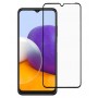 Извит стъклен протектор Full Glue за Samsung Galaxy A22 4G с черна рамка