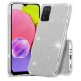 Блестящ силиконов гръб Shining за Samsung Galaxy A03s Сребрист
