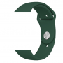 Силиконова каишка за iWatch 42/44 mm S/M - Тъмно зелена