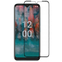 Извит стъклен протектор Full Glue за Nokia C12 с черна рамка