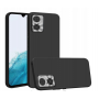 Black Matte Premium силиконов гръб за Motorola Moto E22