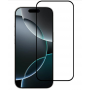 Извит стъклен протектор Full Glue за iPhone 16 Pro с черна рамка
