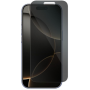 Privacy Full glue стъклен протектор за iPhone 16 Pro с черна рамка