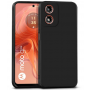 Black Matte Premium силиконов гръб за Motorola Moto G04