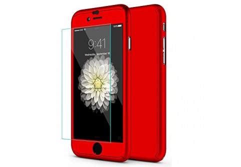360-градусов калъф за iPhone 7 Red 