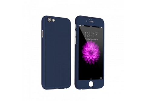 360-градусов калъф за iPhone 7 Blue
