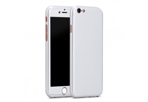 360-градусов калъф за iPhone 6/6s Silver 