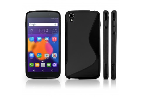 Силиконов гръб за Alcatel One Touch Idol 4 Черен