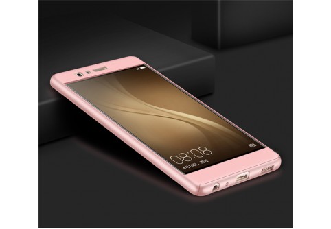 360-градусов калъф за Huawei P9 lite Rose Gold
