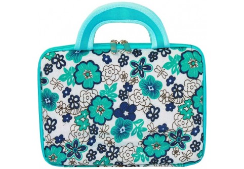 Чанта за лаптоп с размер до 10.2 инча с цветя