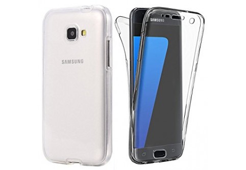  360-градусов силиконов кейс за Samsung Galaxy A5 2017 Прозрачен