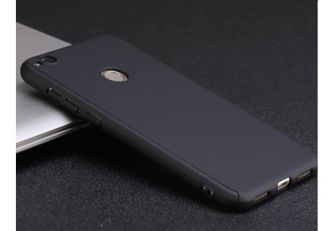 360-градусов калъф за Huawei Honor 8 lite/P8 lite 2017 Black