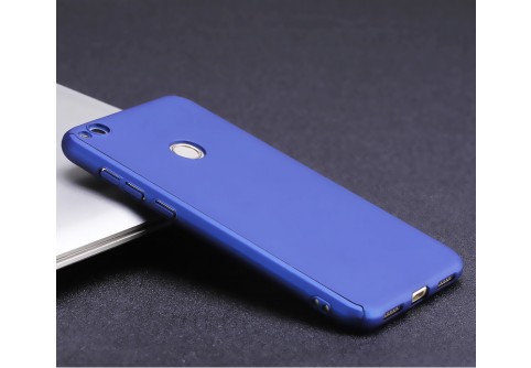 360-градусов калъф за Huawei Honor 8 lite/P8 lite 2017 Blue