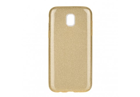 Блестящ силиконов гръб Forcell Shining за Samsung Galaxy J3 2017 Златист