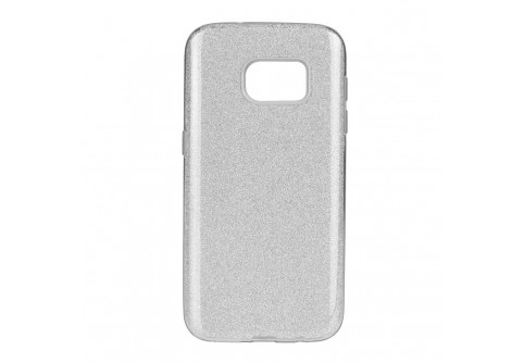 Блестящ силиконов гръб Forcell Shining за Samsung Galaxy S7 Сребрист
