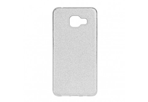Блестящ силиконов гръб Forcell Shining за Samsung Galaxy A3 2016 Сребрист