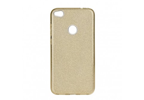 Блестящ силиконов гръб Forcell Shining за Huawei P8 lite 2017/Honor 8 lite Златист