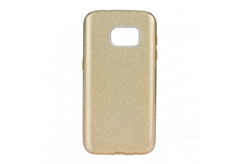 Блестящ силиконов гръб Forcell Shining за Samsung Galaxy S7 Златист
