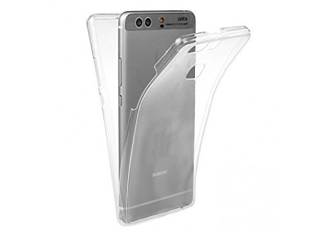 360-градусов силиконов кейс за Huawei P9 Прозрачен
