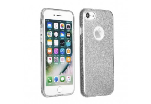 Блестящ силиконов гръб Forcell Shining за iphone 5/5S/SE Сребрист