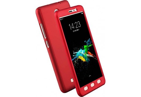 360-градусов калъф за Xiaomi Mi A1 (5X) Red 