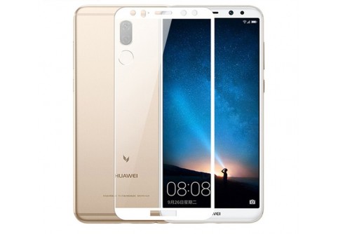 Стъклен протектор за Huawei Mate 10 Lite с бяла рамка