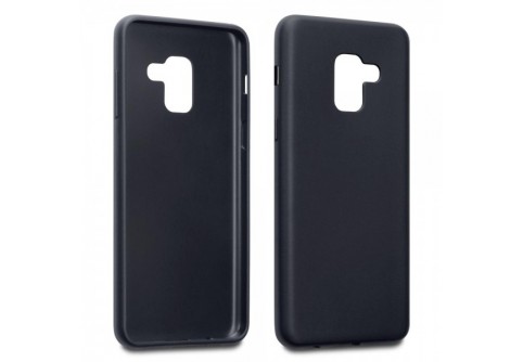 Ултра тънък силиконов гръб за Samsung Galaxy A8 2018 Черен