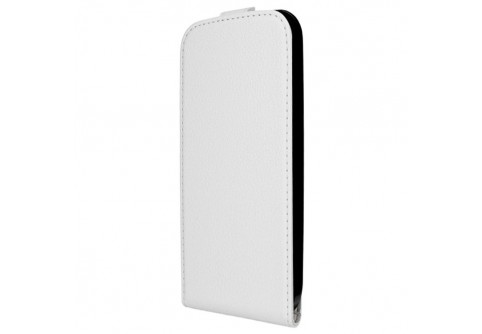 Кожен Flip калъф за Samsung Galaxy J5 2016 Бял