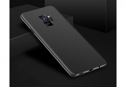 Ултра тънък силиконов гръб за Samsung Galaxy S9 Черен