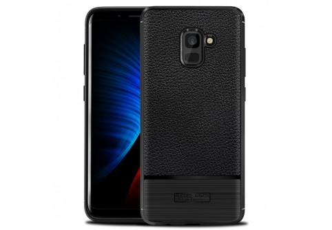 Стилен калъф, имитиращ кожа за Samsung Galaxy A8 2018