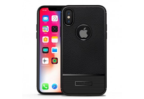 Стилен калъф, имитиращ кожа за iPhone X/10