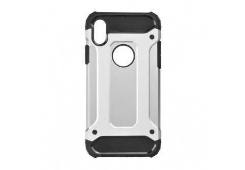  Удароустойчив калъф Forcell Armor Case за iPhone X Silver
