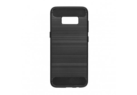 Силиконов гръб Forcell Carbon за Samsung Galaxy S8 Black