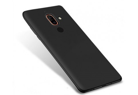 Силиконов гръб за Nokia 7 Plus Черен