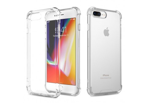 Удароустойчив прозрачен силиконов гръб за iPhone 7/8 Plus