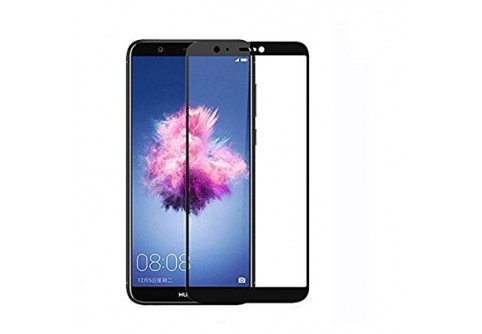 Извит стъклен протектор Full Glue за Huawei P Smart с черна рамка
