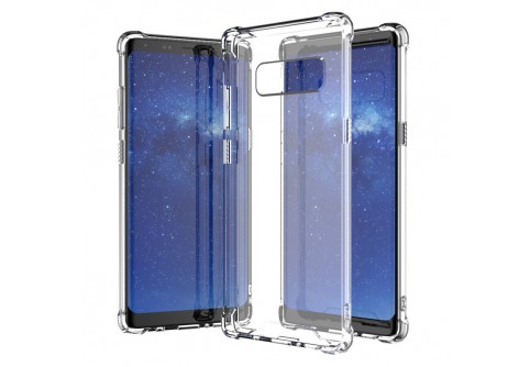 Удароустойчив прозрачен силиконов гръб за Samsung Galaxy Note 8