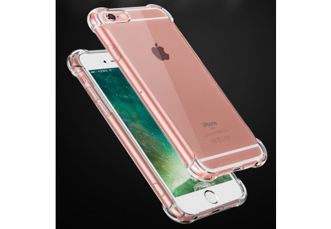 Удароустойчив прозрачен силиконов гръб за iPhone 6/6S 