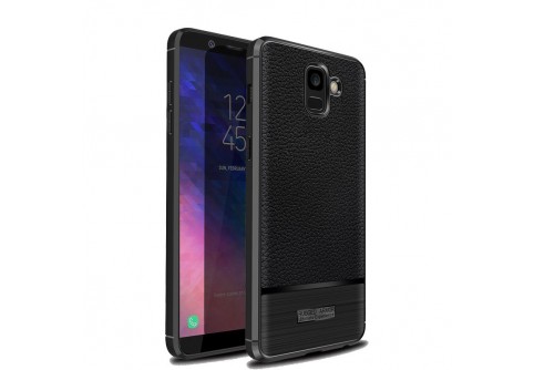 Стилен калъф, имитиращ кожа за Samsung Galaxy A6 2018